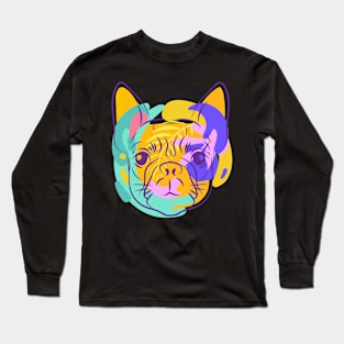 pop art pug Description Long Sleeve T-Shirt